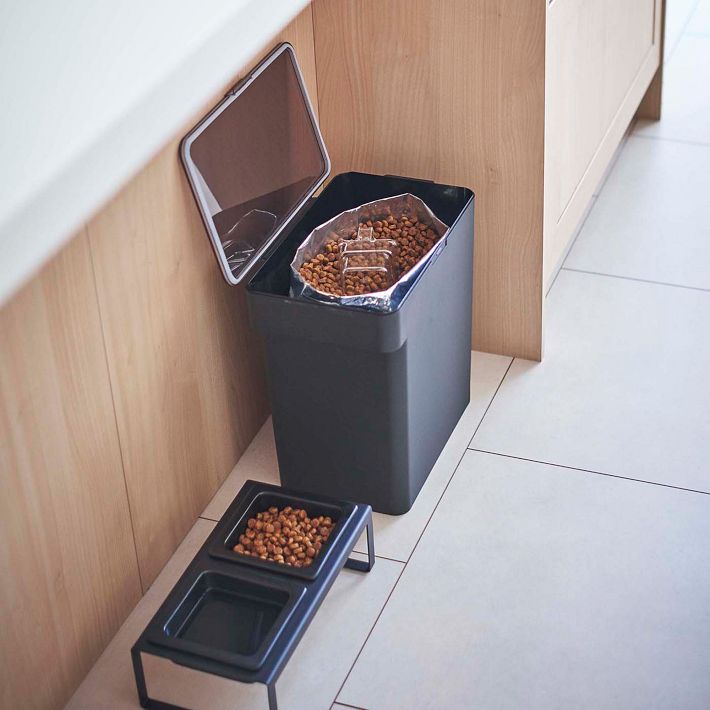 Yamazaki Home Tower Wall Bin - Compact Storage With Lid & Tray