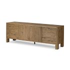 Zelina Oak Media Console (78")