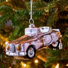 Just Married Glass Ornament