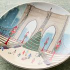 Nicole Cicak Winter Activities Ceramic Salad Plate Sets