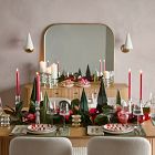 Red Geo Stoneware Salad Plate Sets