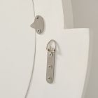 Round Deconstructed Wood Wall Mirror