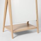 Free-Standing Wood Floor Mirror