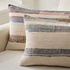 Colorblock Silk Stripe Pillow Cover