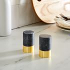 Black Marble Salt &amp; Pepper Shaker Set