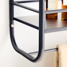 Deco Curve Metal Wall Shelves