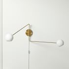 Staggered Glass Adjustable Sconce