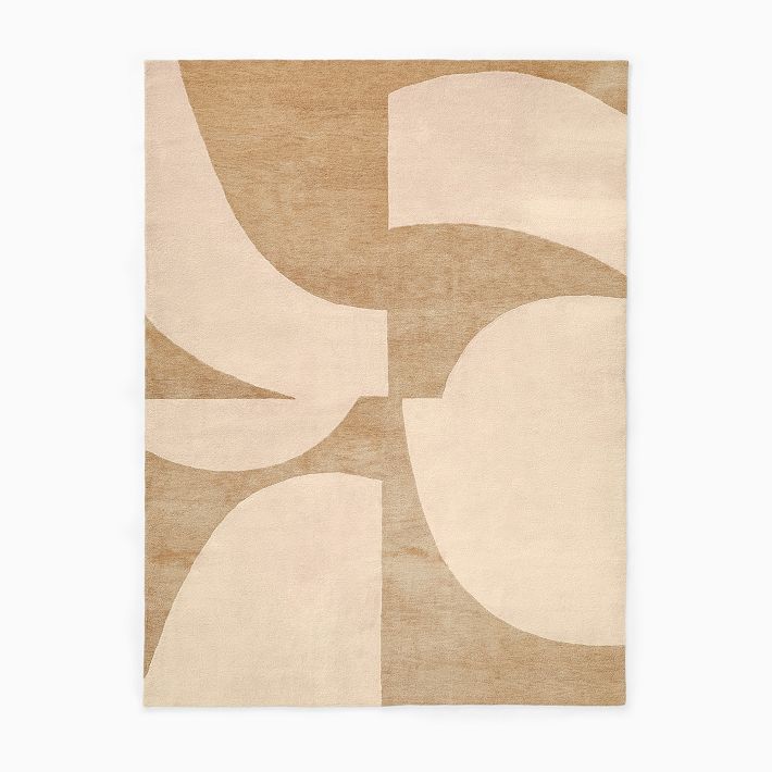 Brook Handwoven Wool Rug - Modern Alabaster Design | West Elm