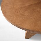 Pierce &amp; Ward Burl Wood Round Dining Table (60&quot;)