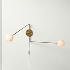 Staggered Glass Adjustable Sconce