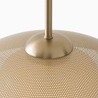 Bezel Perforated Metal Pendant (16&quot;)