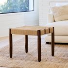 Morton Woven Show Wood Stool