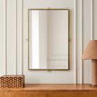 Pierce &amp; Ward Brass Wall Mirror