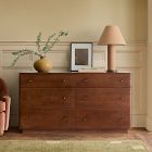 Pierce &amp; Ward Burl Wood 6-Drawer Dresser (60")