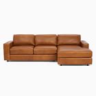 Urban Leather 2-Piece Chaise Sectional (106")