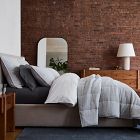 Heathered Linear Comforter &amp; Shams