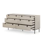 Iron &amp; Acacia 6-Drawer Dresser (62&quot;)