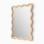 Wavy Wood Wall Mirror