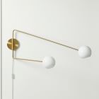 Staggered Glass Adjustable Sconce