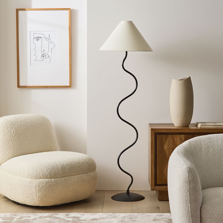 Zigzag Floor Lamp - Modern Lighting for Your Space | West Elm