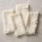 Abigail Ruffle Linen Napkin Sets