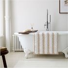 Diamond Tufted Stripe Bath Mat