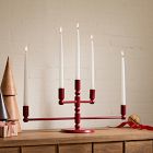 Red Metal Candelabra
