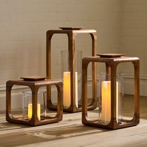 Mango Wood Lanterns
