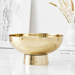 Foundations Polished Brass Metal Decorative Bowl