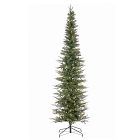 Pre-Lit Faux Natural Cut Narrow Lincoln Pine Tree