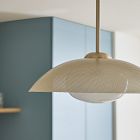 Bezel Perforated Metal Pendant (16&quot;)