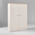 Chip & Dent: Ziggy Modular Wall System Tall Cabinet With Adjustable Shelving Natural/White