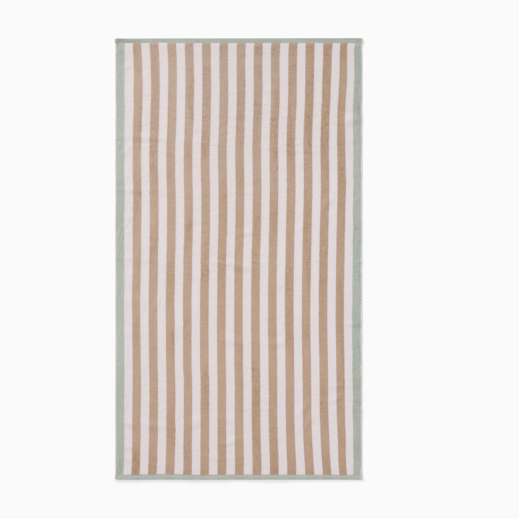 Biarritz Woven Stripe Beach Towel - 40" x70", Sand