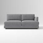 Open Box: Build Your Own Haven Sectional, Right-Arm 2 Seater Sofa - Performance Distressed Velvet Pewter