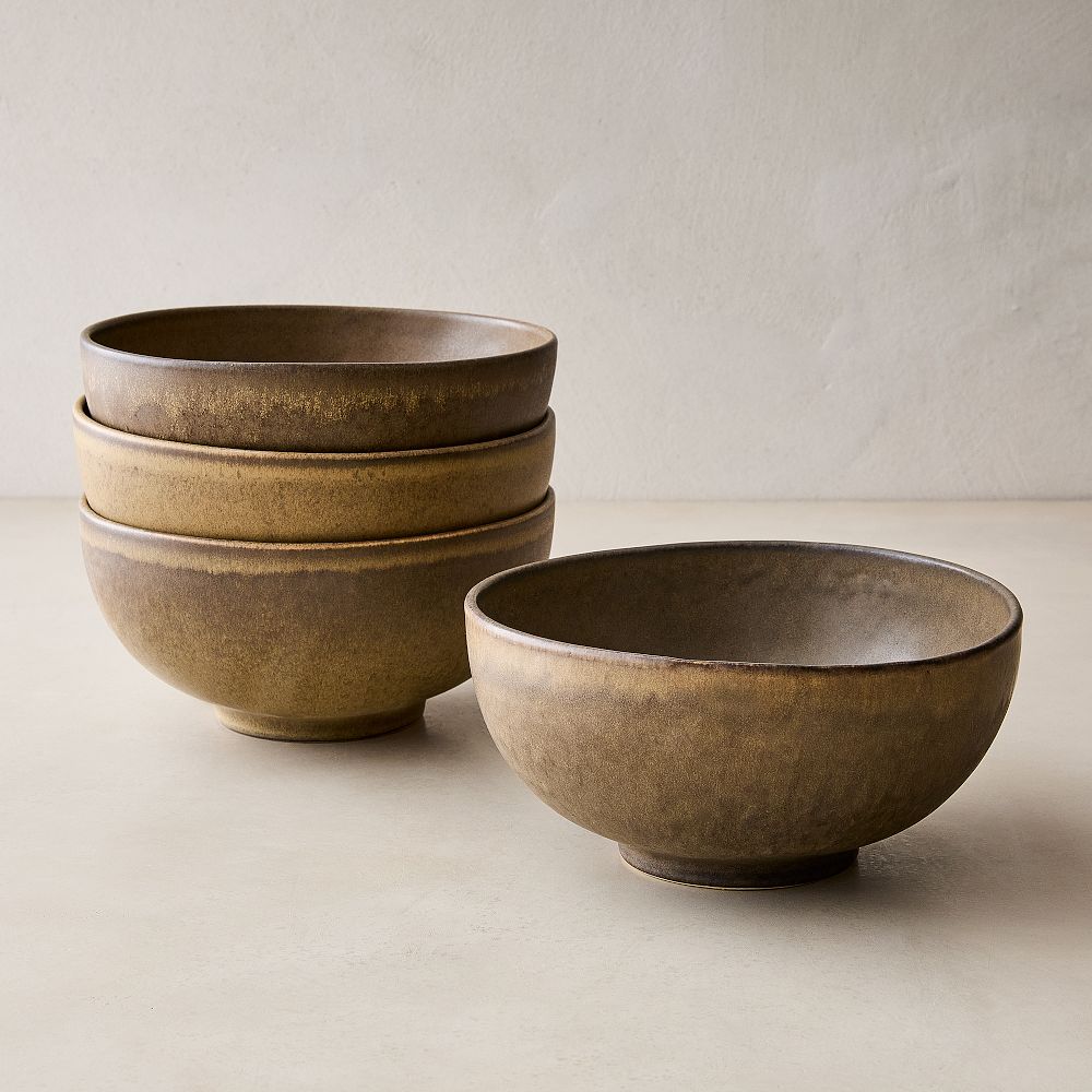 Kanto Stoneware Ramen Bowl Sets - Cardamom, Set of 4