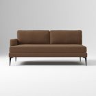 Open Box: Build Your Own - Andes Petite Sectional (Dark Pewter Legs)