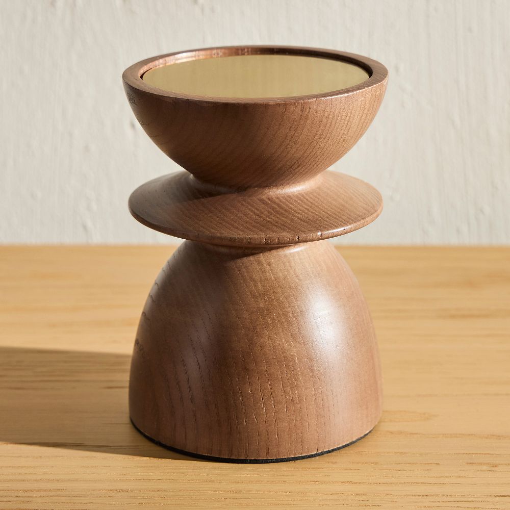 Tira Wood Pillar Holder - Medium 5"