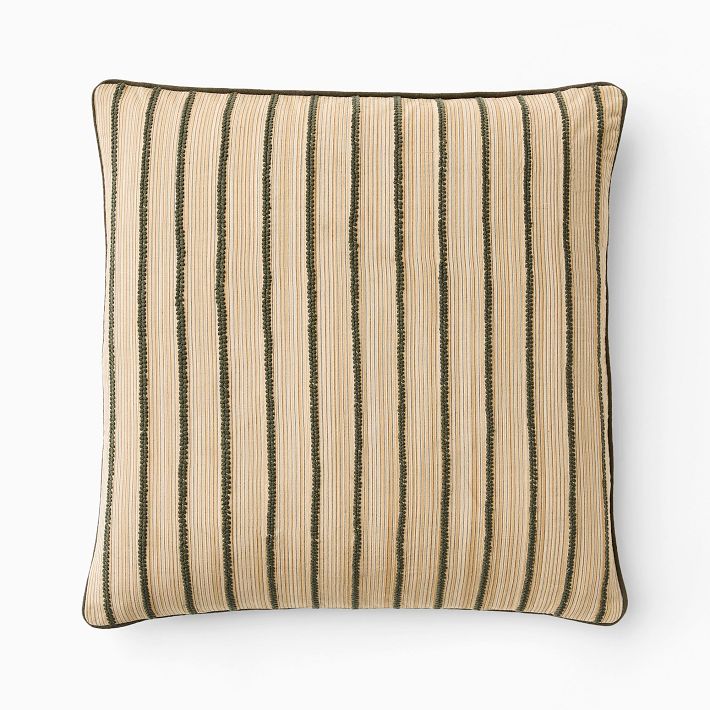 Pierce & Ward Filigree Stripe Pillow Cover