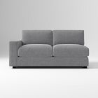 Open Box: Build Your Own Urban Sectional, Left-Arm 2 Seater Sofa, Poly Fill - Performance Distressed Velvet Pewter