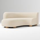 Open Box: Build Your Own - Laurent Sectional, Left-Arm Wedge Chaise - Deluxe Velvet Sand, Blonde