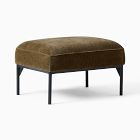 Chip & Dent: Penn Ottoman Poly Performance Performance Modern Chenille Juniper Black