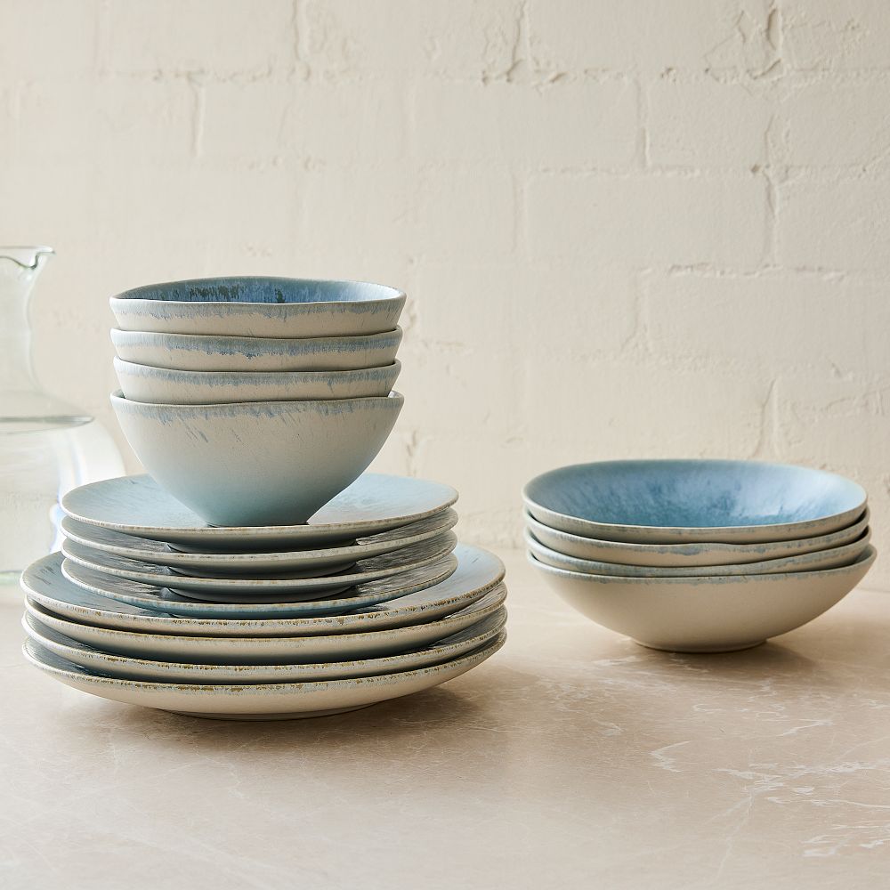 Oyku Stoneware Dinnerware (Set of 16) - Blue