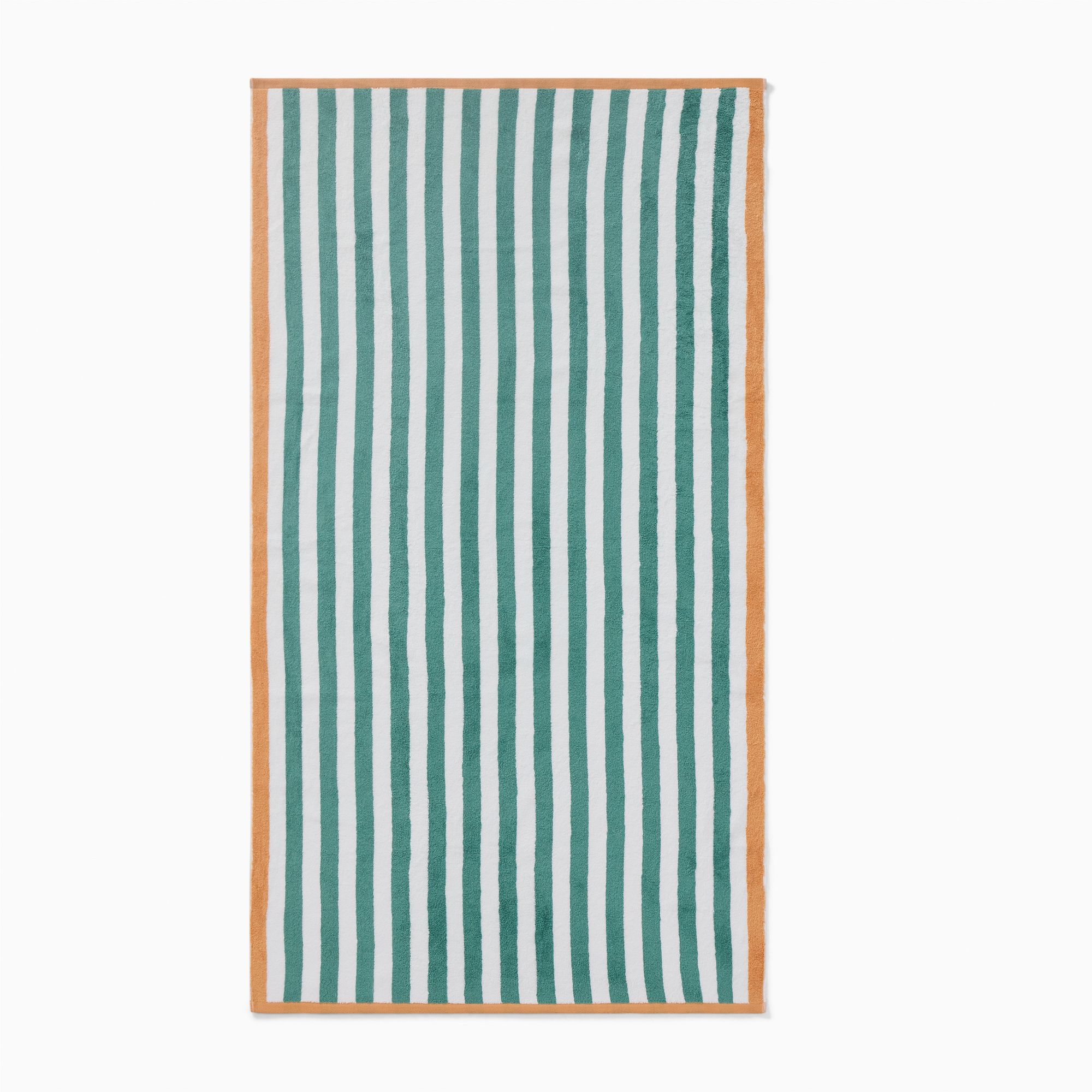 Biarritz Woven Stripe Beach Towel - 40" x70", Peacock
