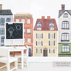 Mej Mej Rooftop Single House Peel &amp; Stick Wall Decal