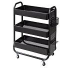 Rolling Craft Cart w/ Pegboard &amp; Basket