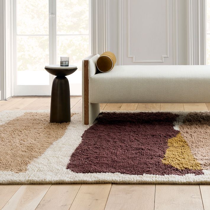 Block Art Shag Wool Rug | West Elm