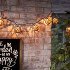 Decorative 10-Piece Rattan String Lights - Sphere
