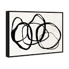 Tangled Rings Framed Canvas Wall Art
