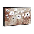 Flower Field Landscape Framed Canvas Wall Art