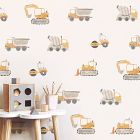 Mej Mej Away We Go Construction Toss Peel &amp; Stick Wall Decals